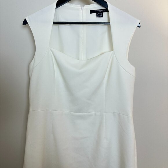 FRENCH CONNECTION Ruth Whisper A-Line Dress in Summer White Size US 14 - Picture 5 of 12